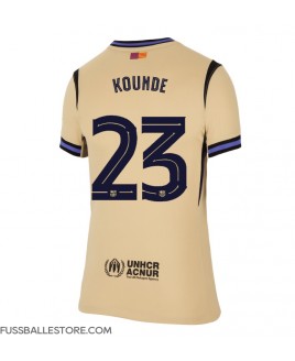 Günstige Barcelona Jules Kounde #23 Auswärtstrikot Damen 2025-26 Kurzarm